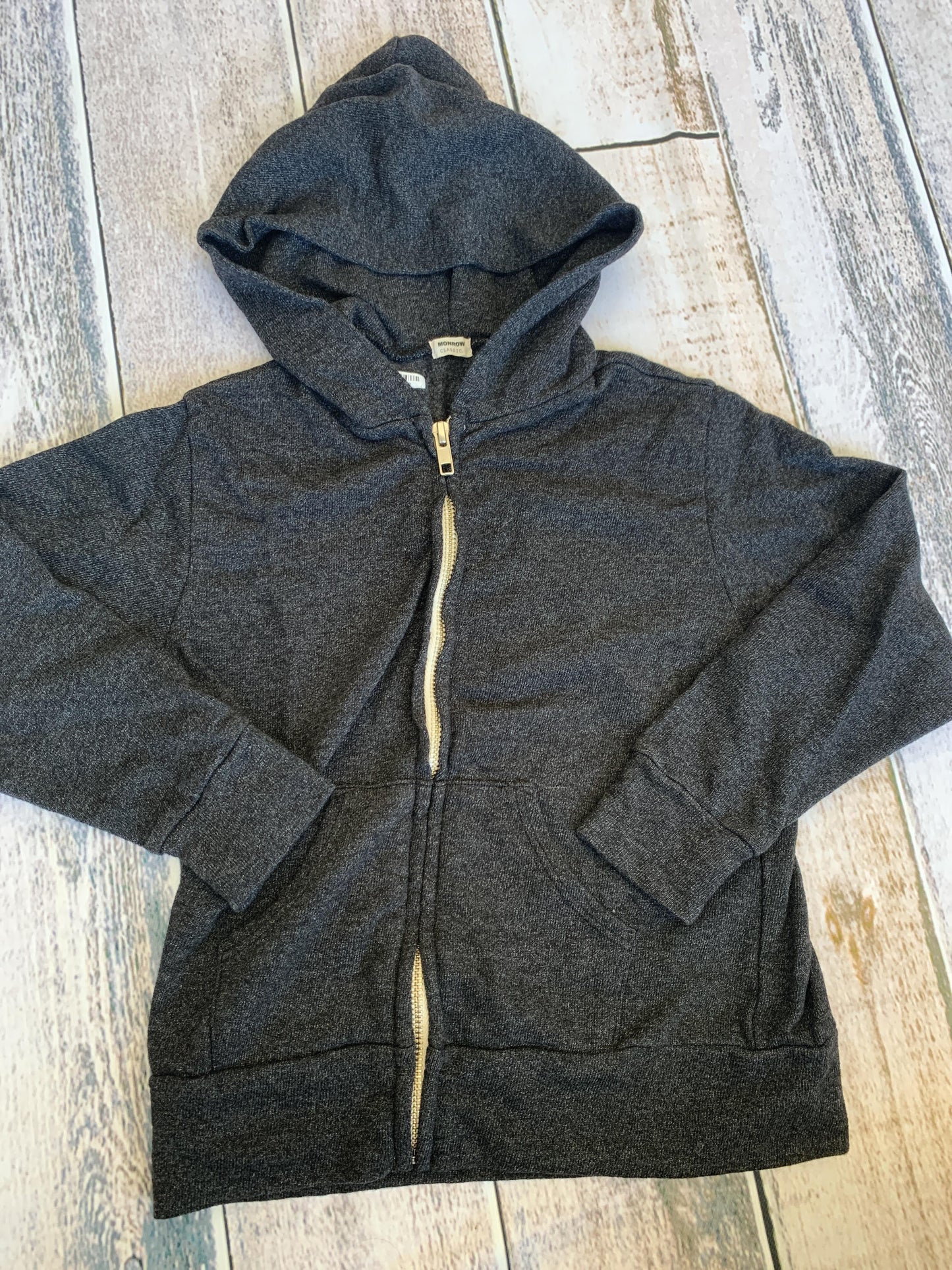 Monrow Boys Grey Hoodie Size: 6 Grey