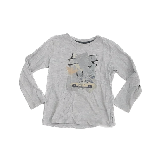 Armani Junior Boys Grey Long Sleeve T-Shirt Size: 6 Years Grey