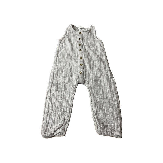 Firsts Unisex Grey Romper Size: 12 months Grey