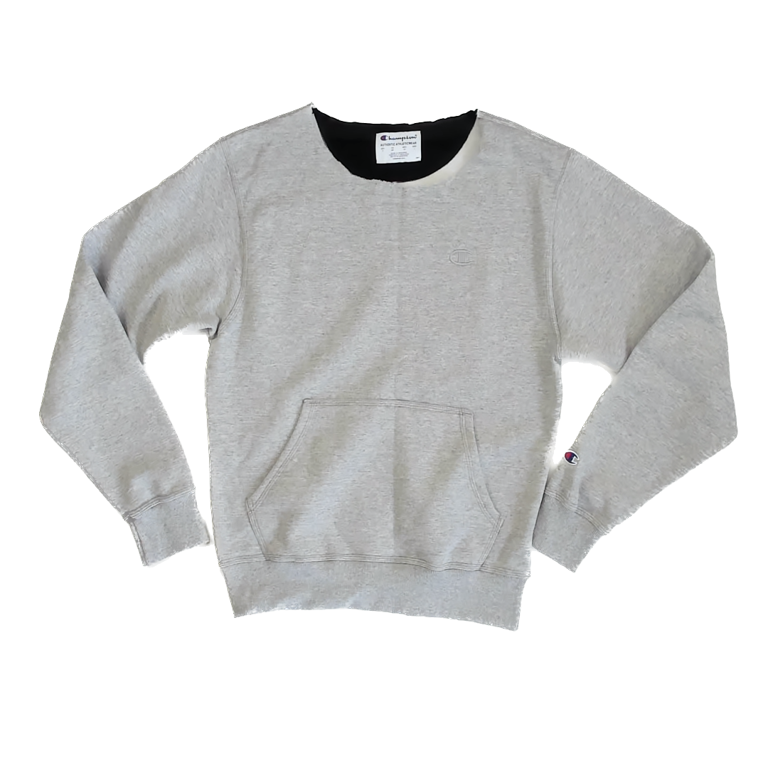 Champion Unisex Grey Sweatshirt Size: Adult S Grey