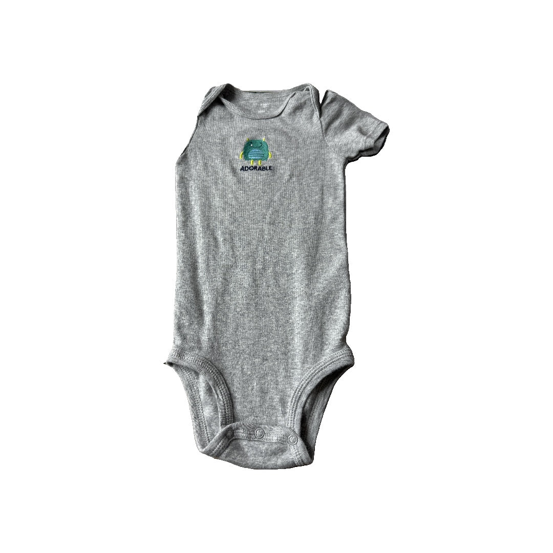 Carters Unisex Grey Onesie Size: 18 months Grey