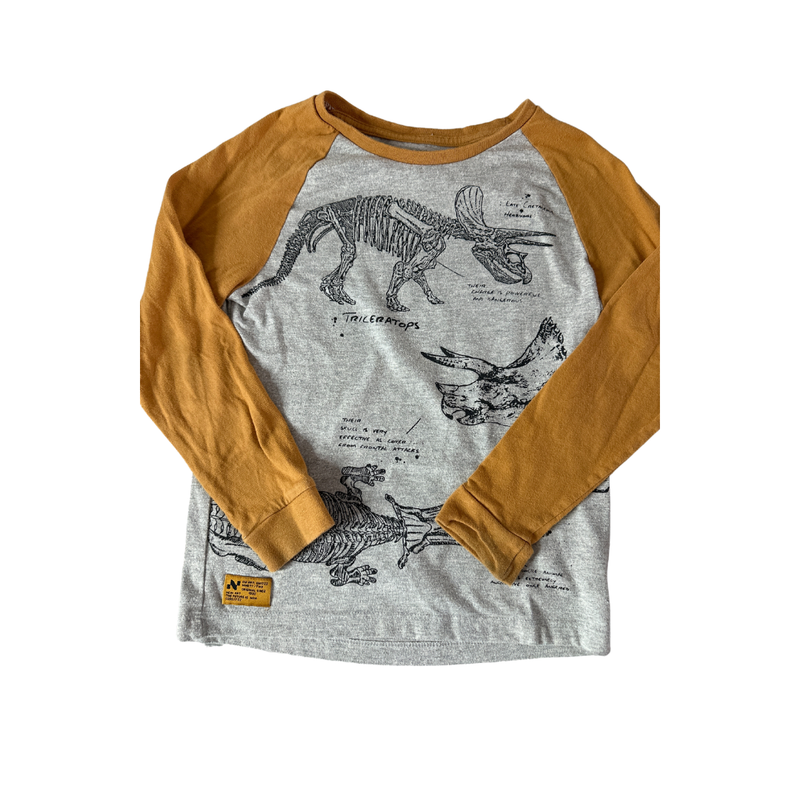 Denim + Flower Boys Grey Long Sleeve T-Shirt Size: 5T Grey