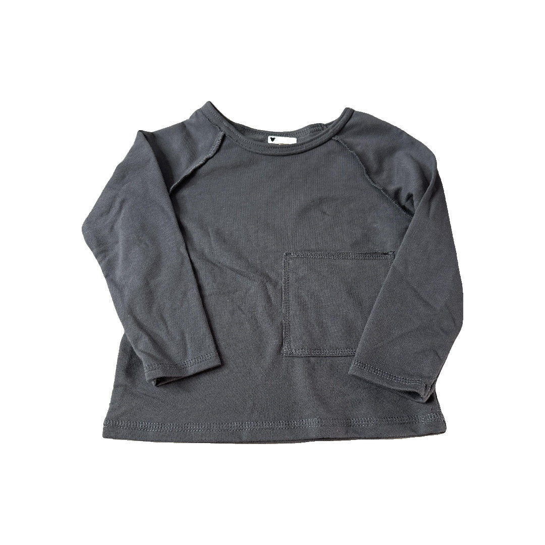 Grayson Collective Girls Grey Long Sleeve Shirt Size: 2T Grey
