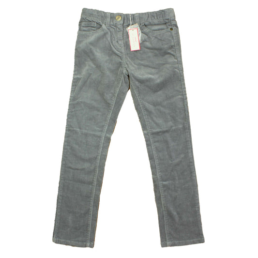 Jacadi Girls Grey Corduroy Pants Size: 8 Years