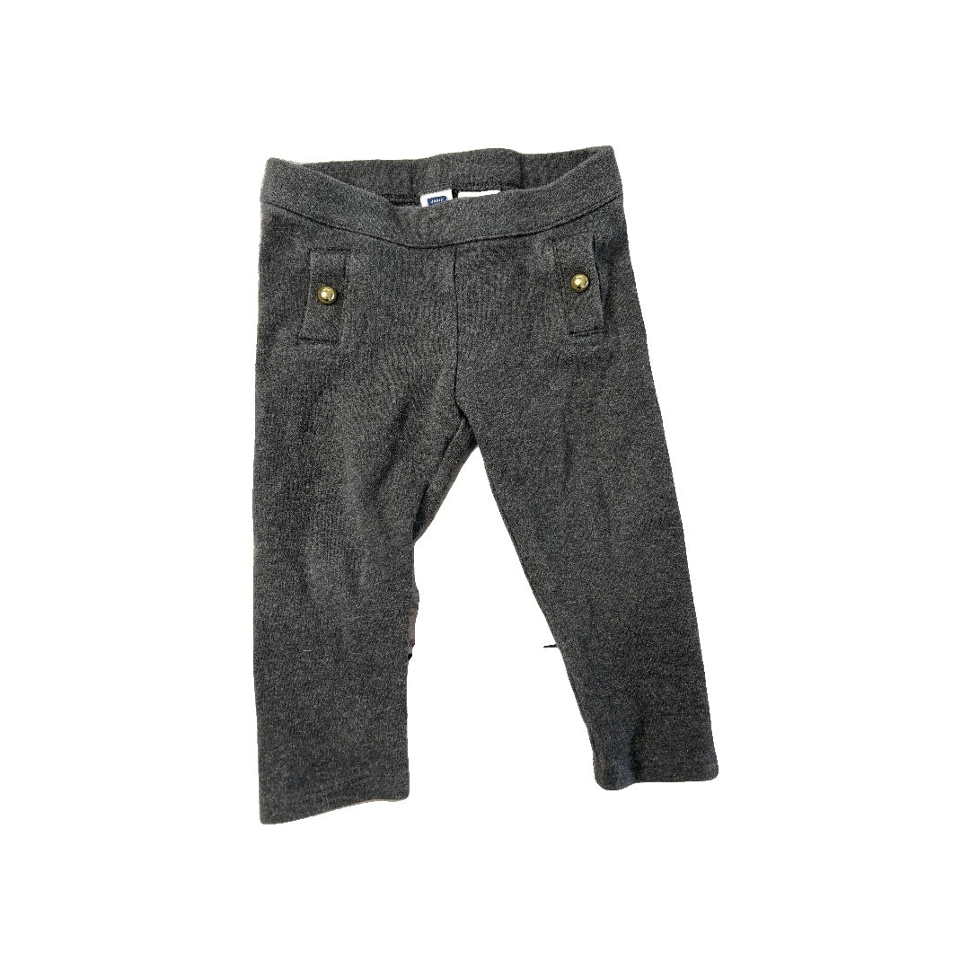 Janie and Jack Girls Grey Pants Size: 18 months Grey