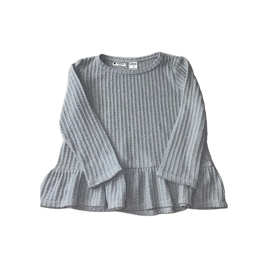 Harper Canyon Girls Grey Long Sleeve T-Shirt Size: 2T Grey