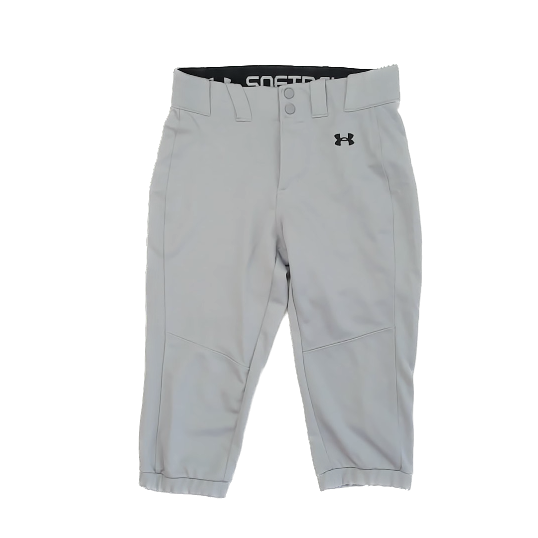 Under Armour Girls Grey Athletic Pants Size: SM Grey