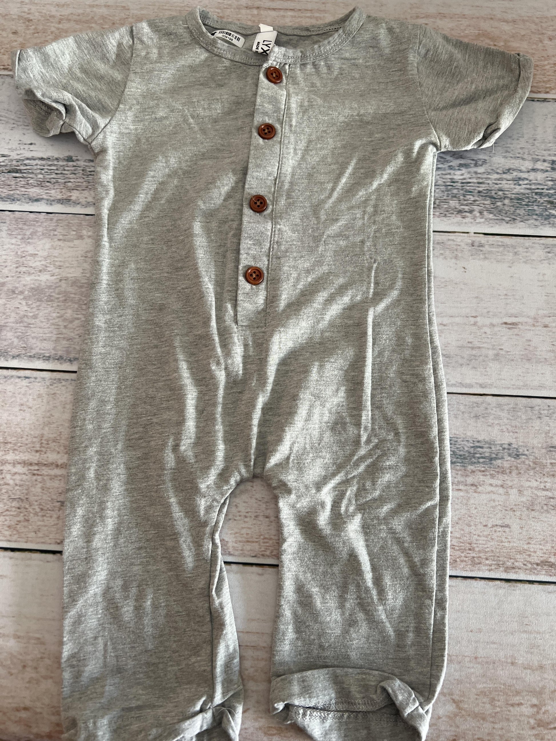 LYXIOF Unisex Grey Romper Size: 12-18 months Grey