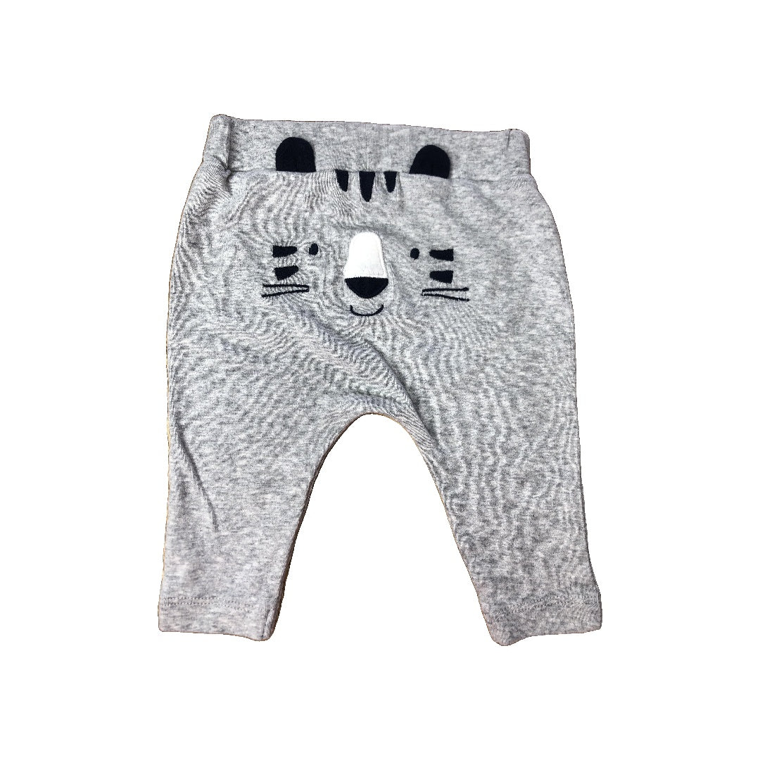 Carters Unisex Grey Pants Size: 0-3 months Grey