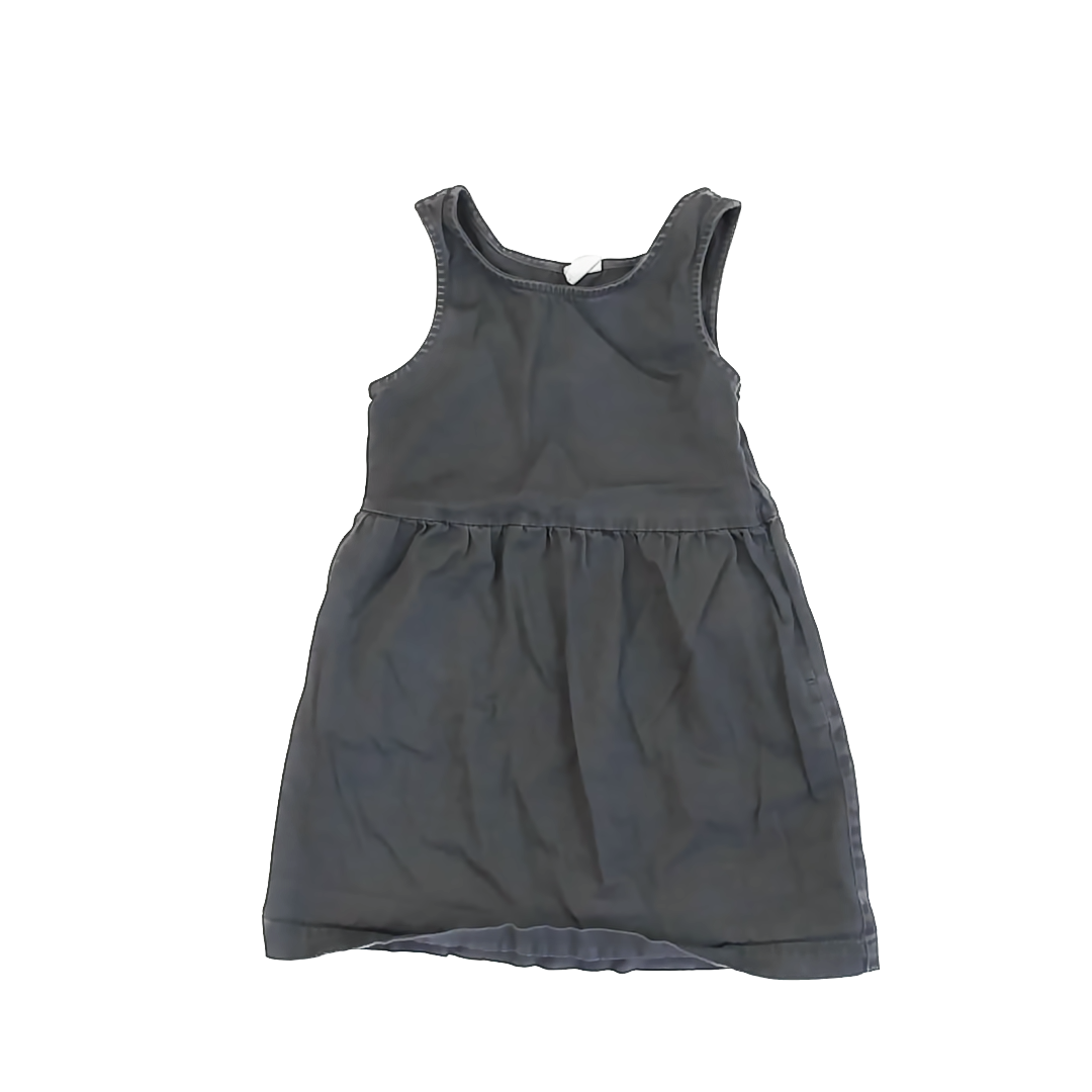 Gap Girls Grey Dress Size: S (6-7) Grey