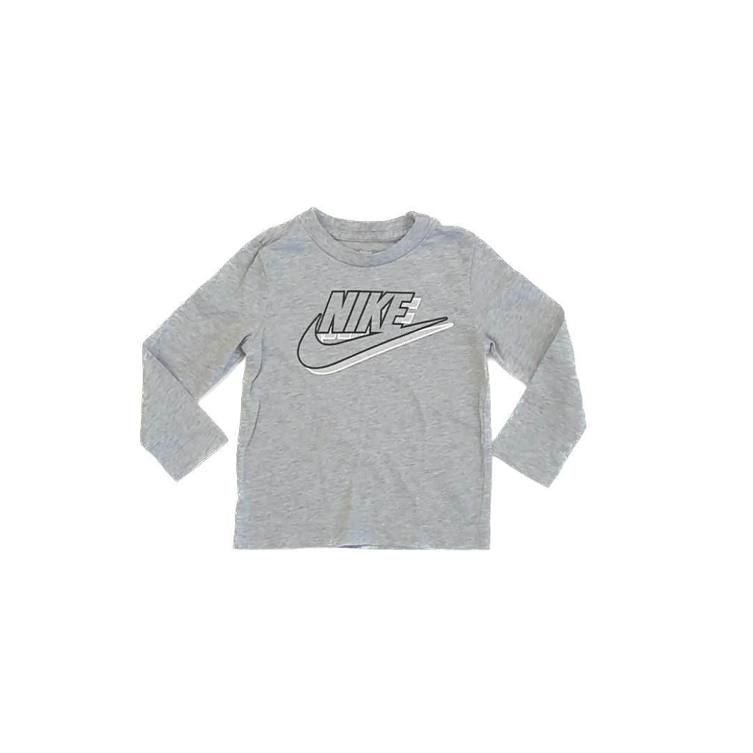 Nike Boys Grey Athletic Top Size: 2T Grey