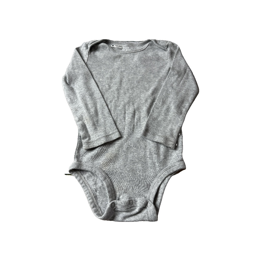 Carters Unisex Grey Onesie Size: 24 months Grey