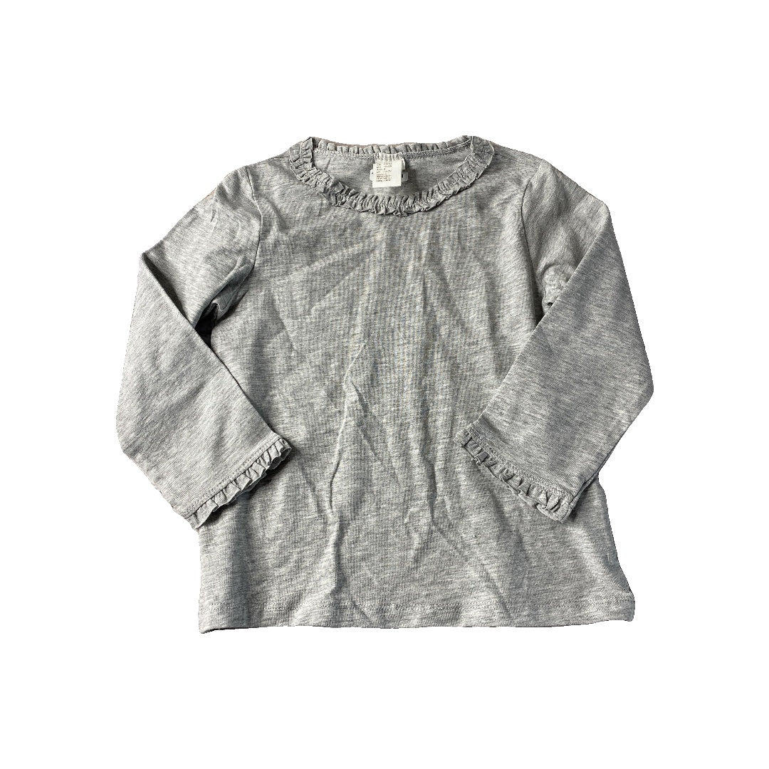 H&M Unisex Grey Shirt Size: 2 years Grey