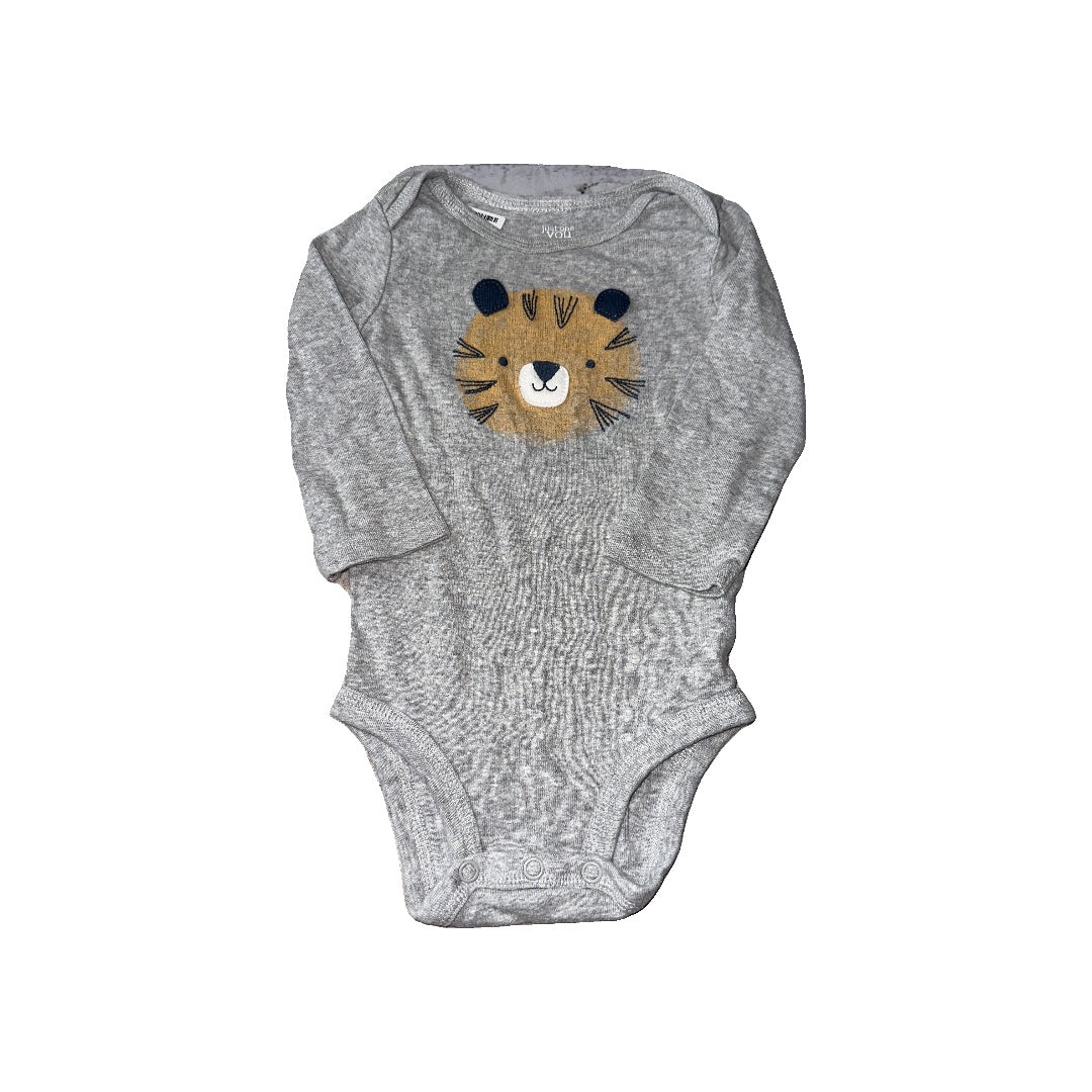Carters Unisex Grey Onesie Size: 6-9 months Grey