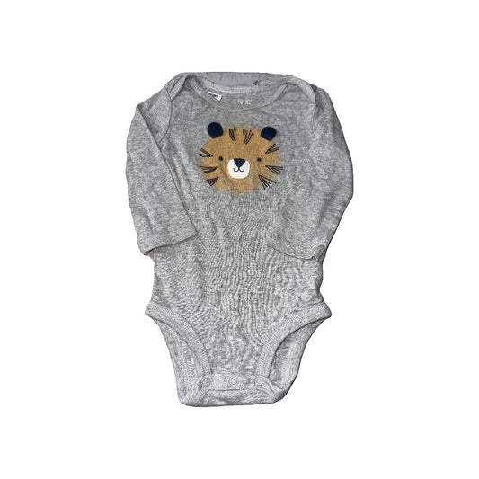 Carters Unisex Grey Onesie Size: 6-9 months Grey