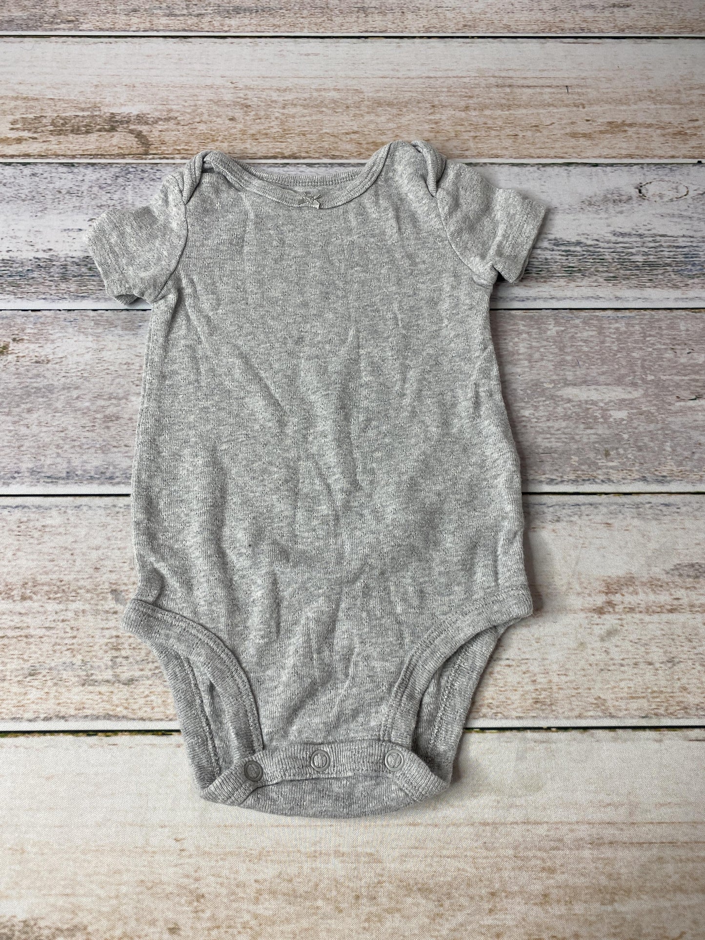 Carters Girls Grey Onesie Size: 9 months Grey