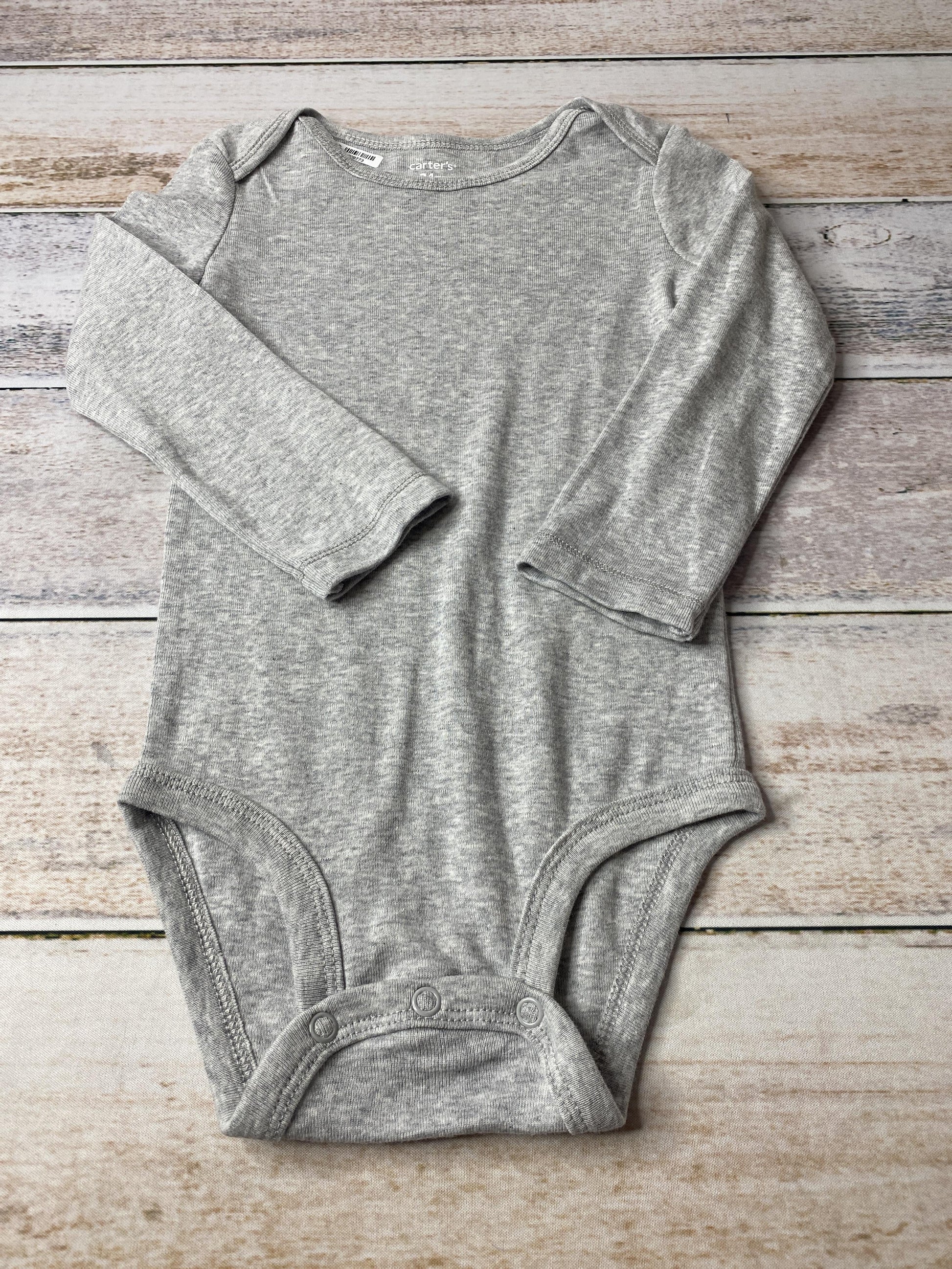 Carters Unisex Grey Onesie Size: 24 months Grey