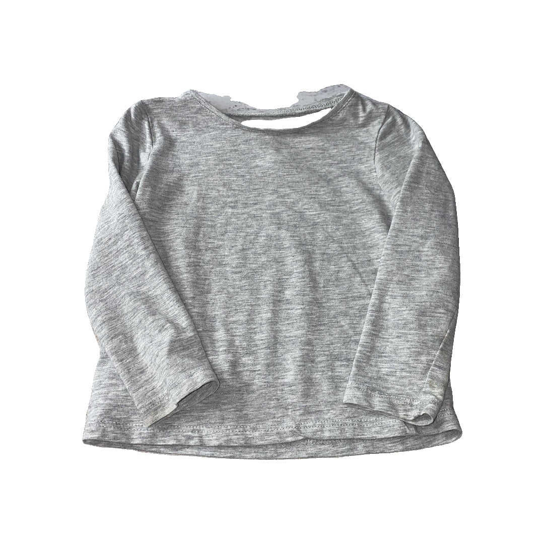 H&M Unisex Grey Long Sleeve Shirt Size: 18-24 months Grey