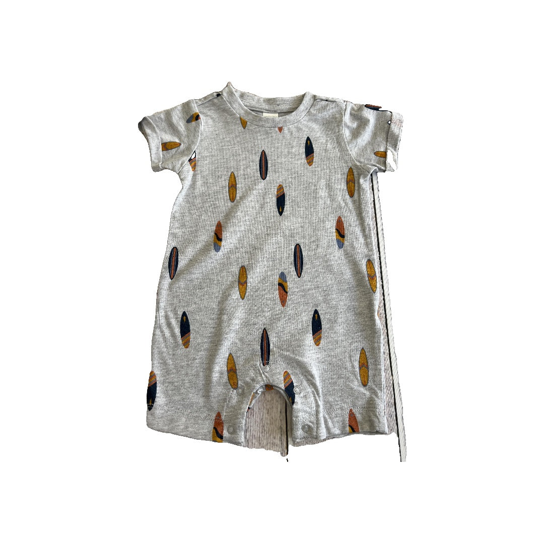 PL Baby Boys Grey Romper Size: 9 months Grey