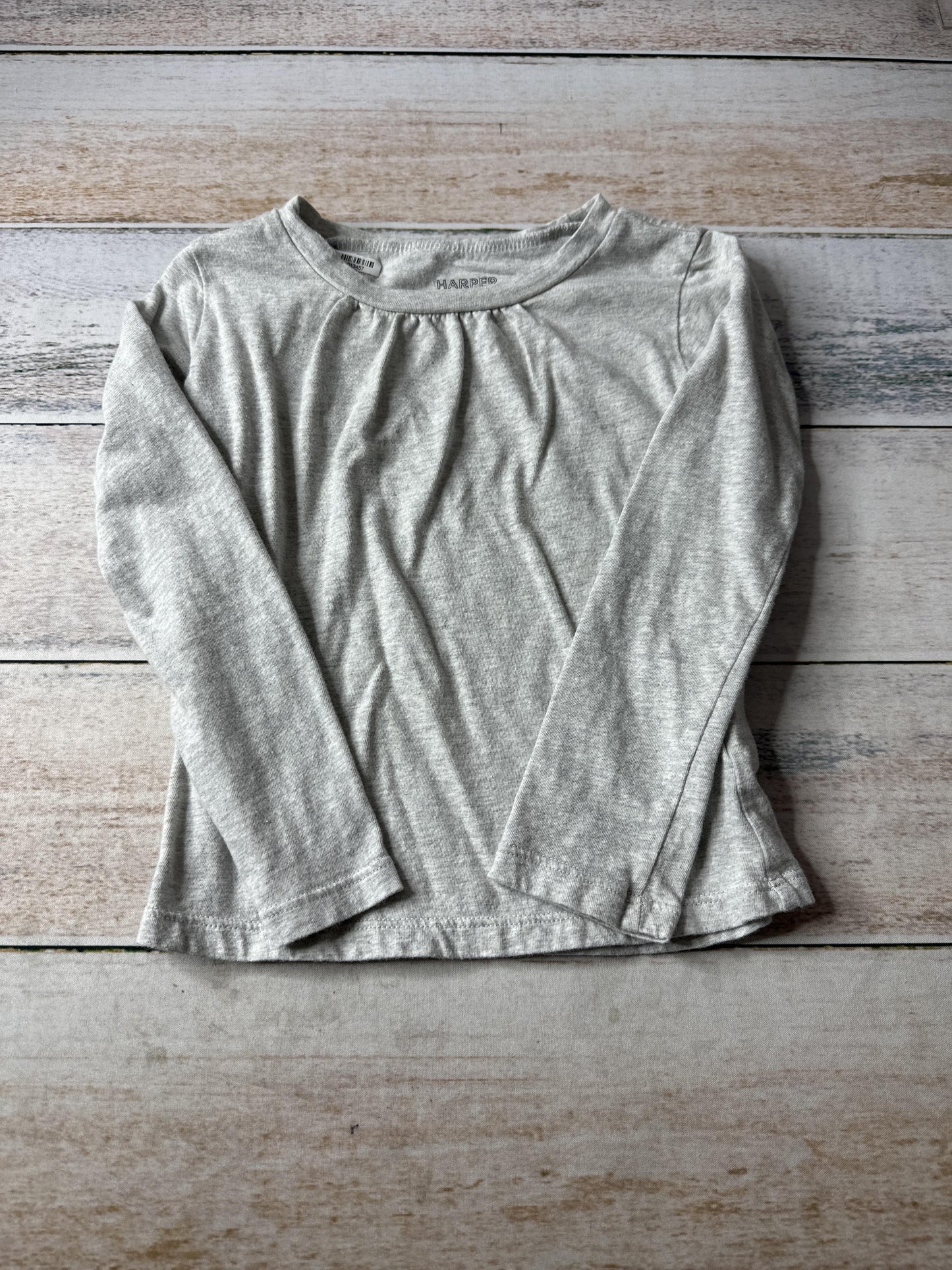 Harper Canyon Girls Grey Long Sleeve Shirt Size: 3T Grey