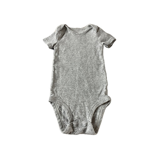 Carters Unisex Grey Onesie Size: 6 months Grey