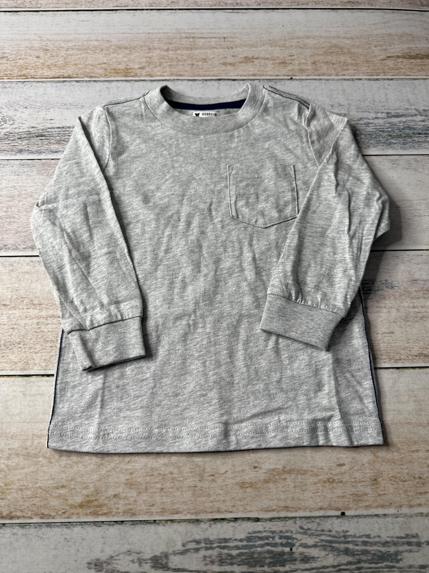 Carters Unisex Grey Long Sleeve T-Shirt Size: 2T Grey