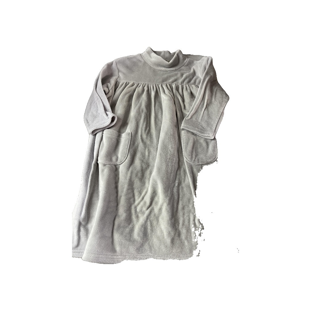 Poisson Girls Grey Dress Size: 5 Grey