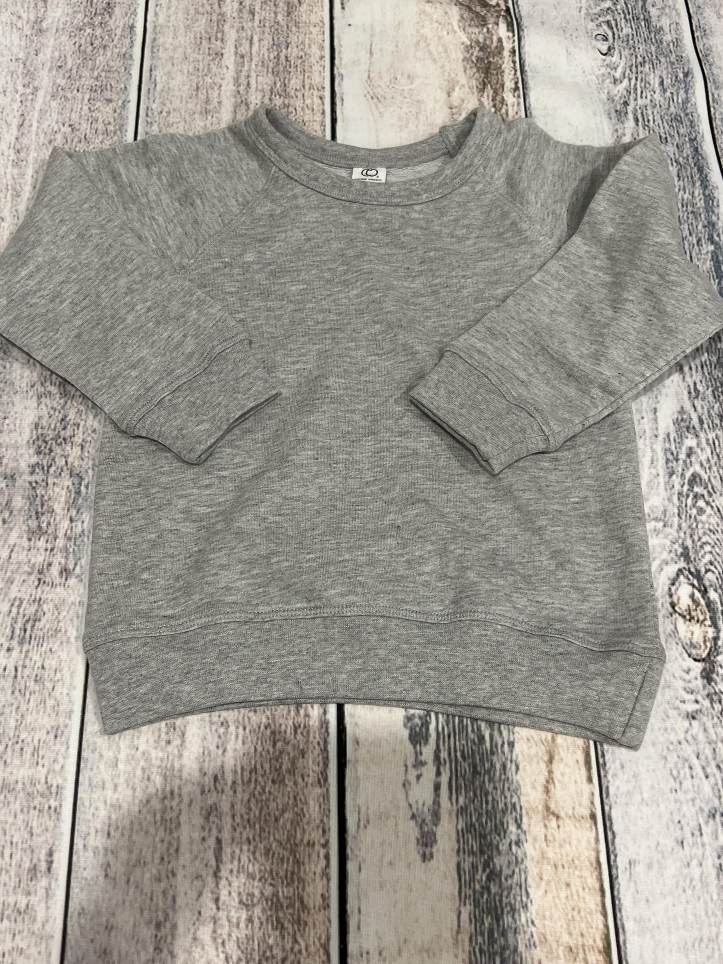 Colored Organics Unisex Grey Sweatshirt Size: 18-24 months Grey