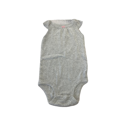 Carters Girls Grey Onesie Size: 6-9 months Grey