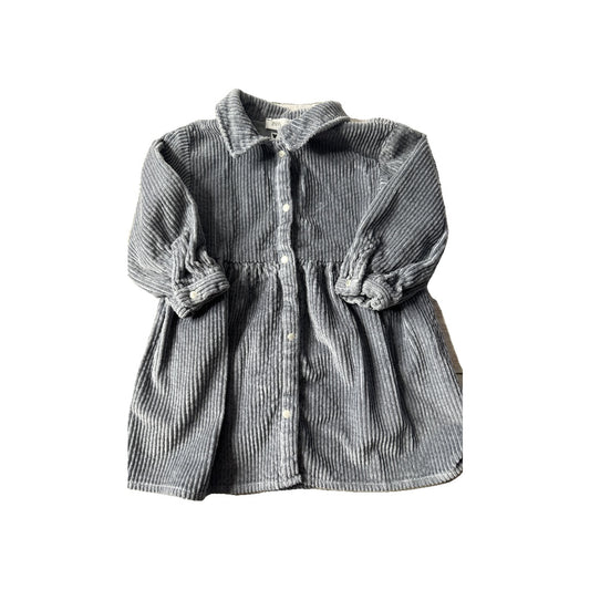 Zara Girls Grey Dress Size: 2-3 Years Grey