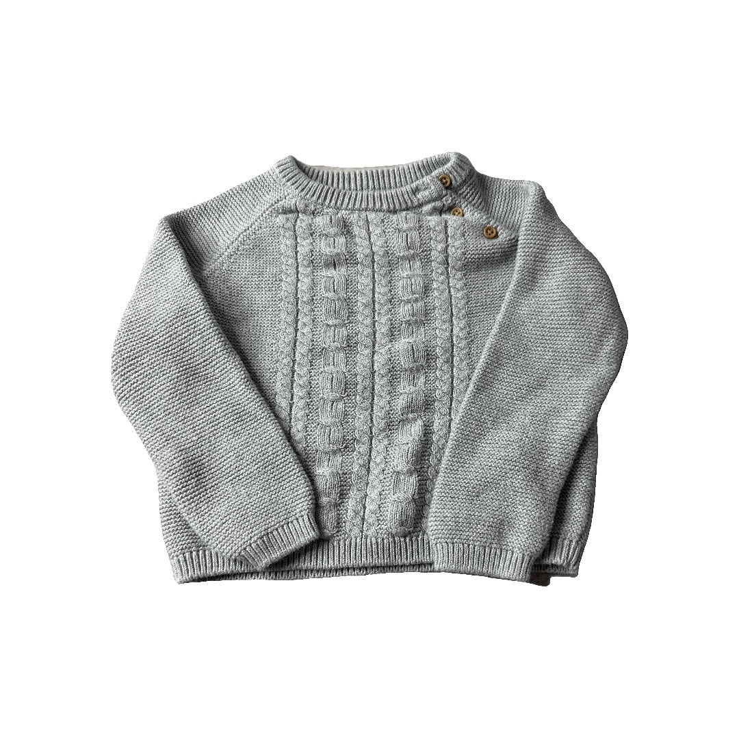 Little Planet Unisex Grey Sweater Size: 24 months Grey