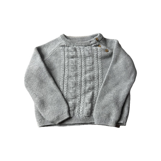 Little Planet Unisex Grey Sweater Size: 24 months Grey