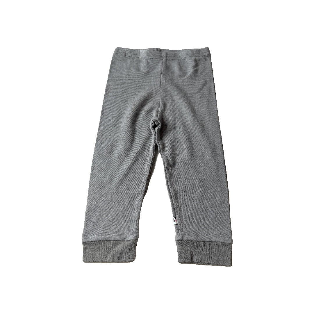 Babysoy Unisex Grey Pants Size: 2T Grey