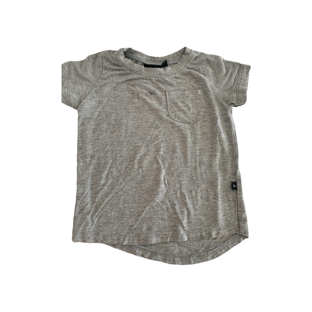 BabySprouts co Girls Grey T-Shirt Size: 6-12 months Grey