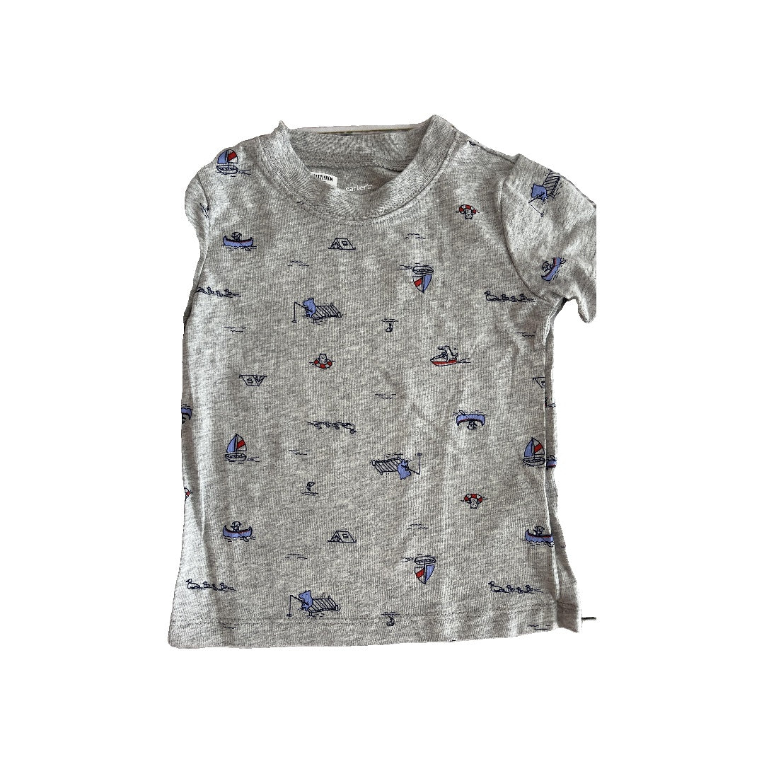 Carters Unisex Grey T-Shirt Size: 24 months Grey