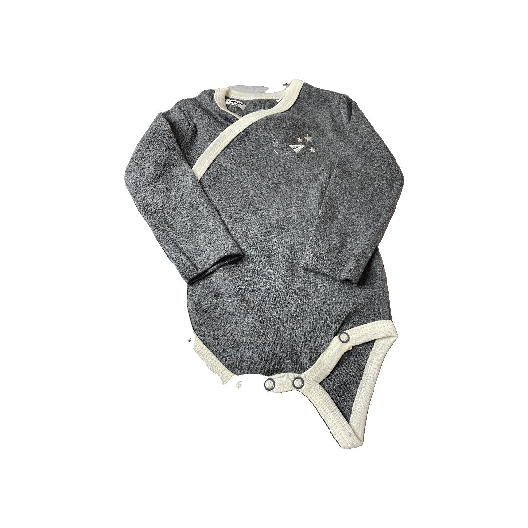 asher and olivia Unisex Grey Onesie Size: 6 months Grey