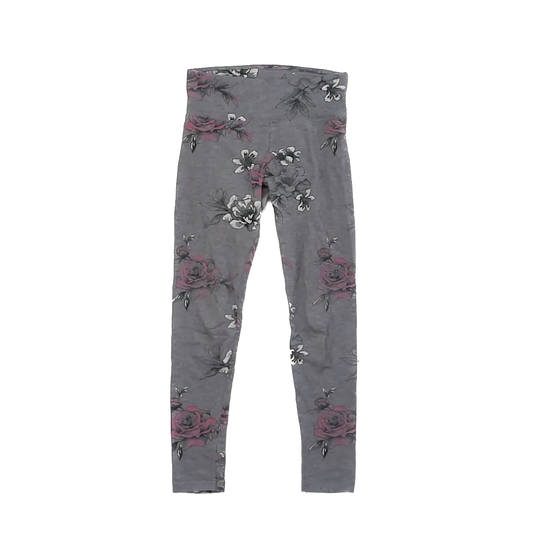 Justice Girls Grey Leggings Size: 8 Years Grey