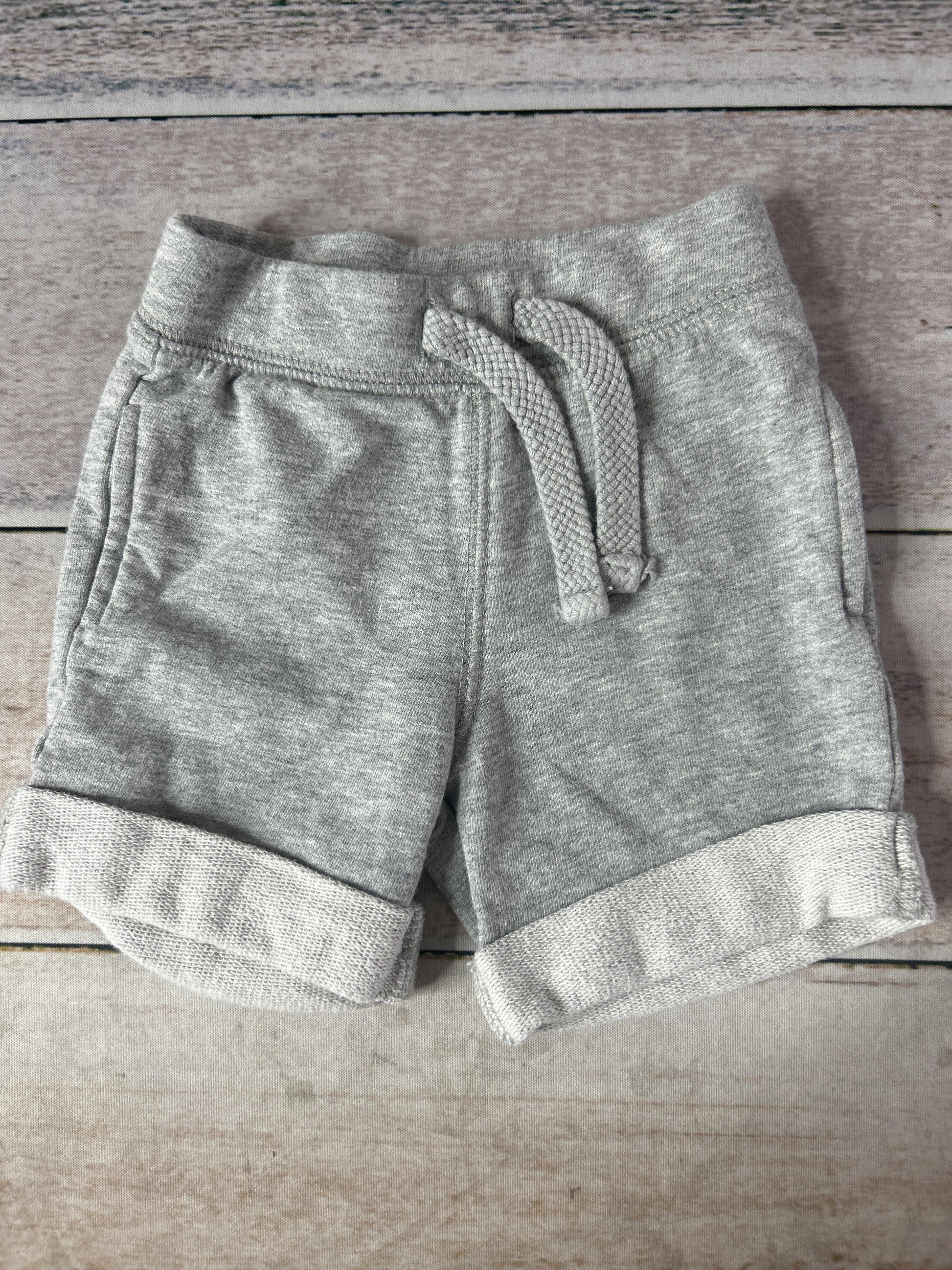 Unisex Grey Shorts Size: 3-6 months Grey