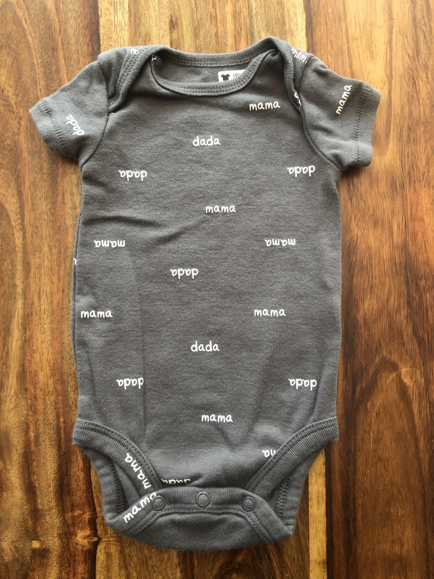 Carters Boys Grey Onesie Size: 3 months Grey