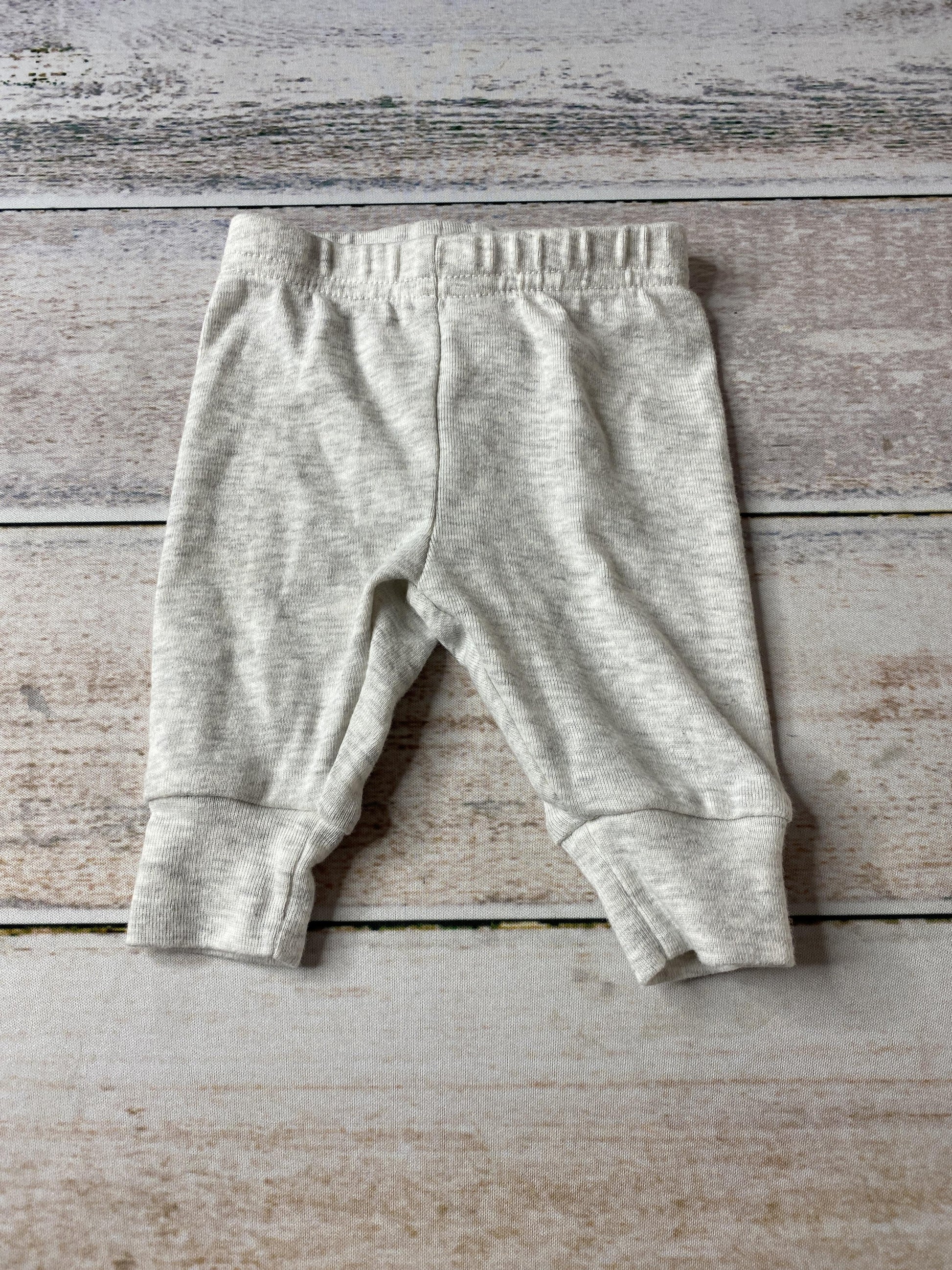 Carters Unisex Grey Pants Size: Newborn Grey