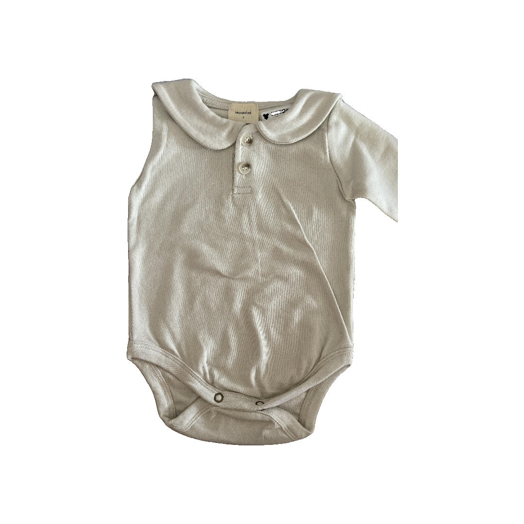 Girls Grey Onesie Size: 6-9 months Grey