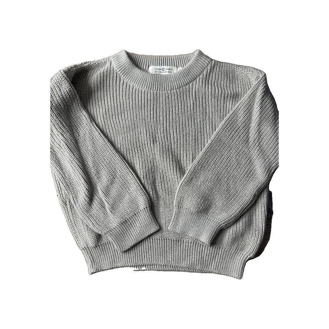 Colored Organics Unisex Grey Sweater Size: 5 Grey