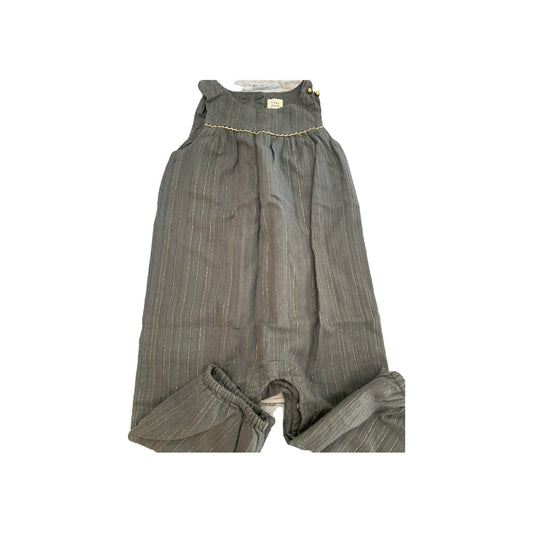Gap Girls Grey Romper Size: 12-18 months Grey