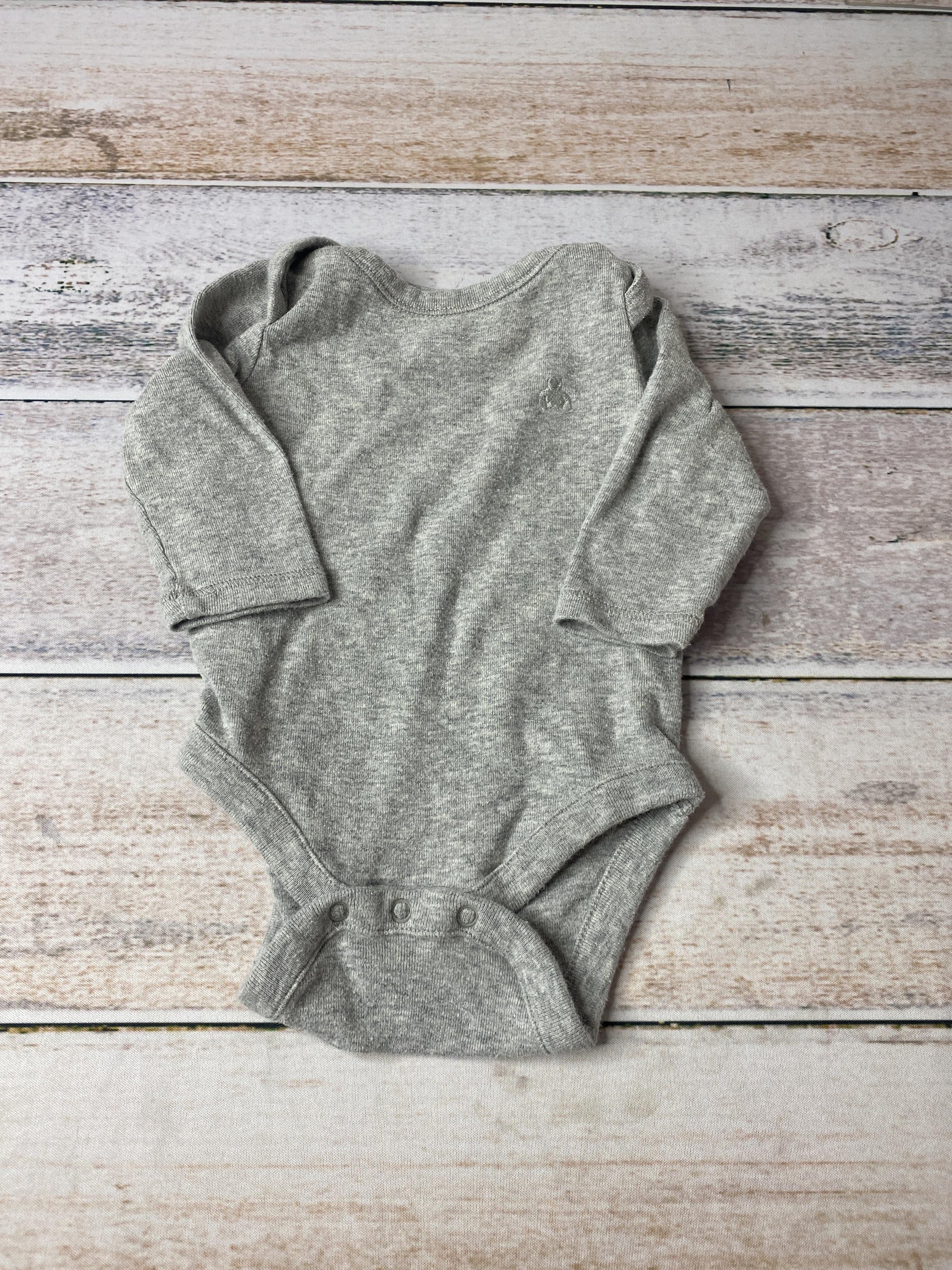 Gap Boys Grey Onesie Size: 0-3 months Grey