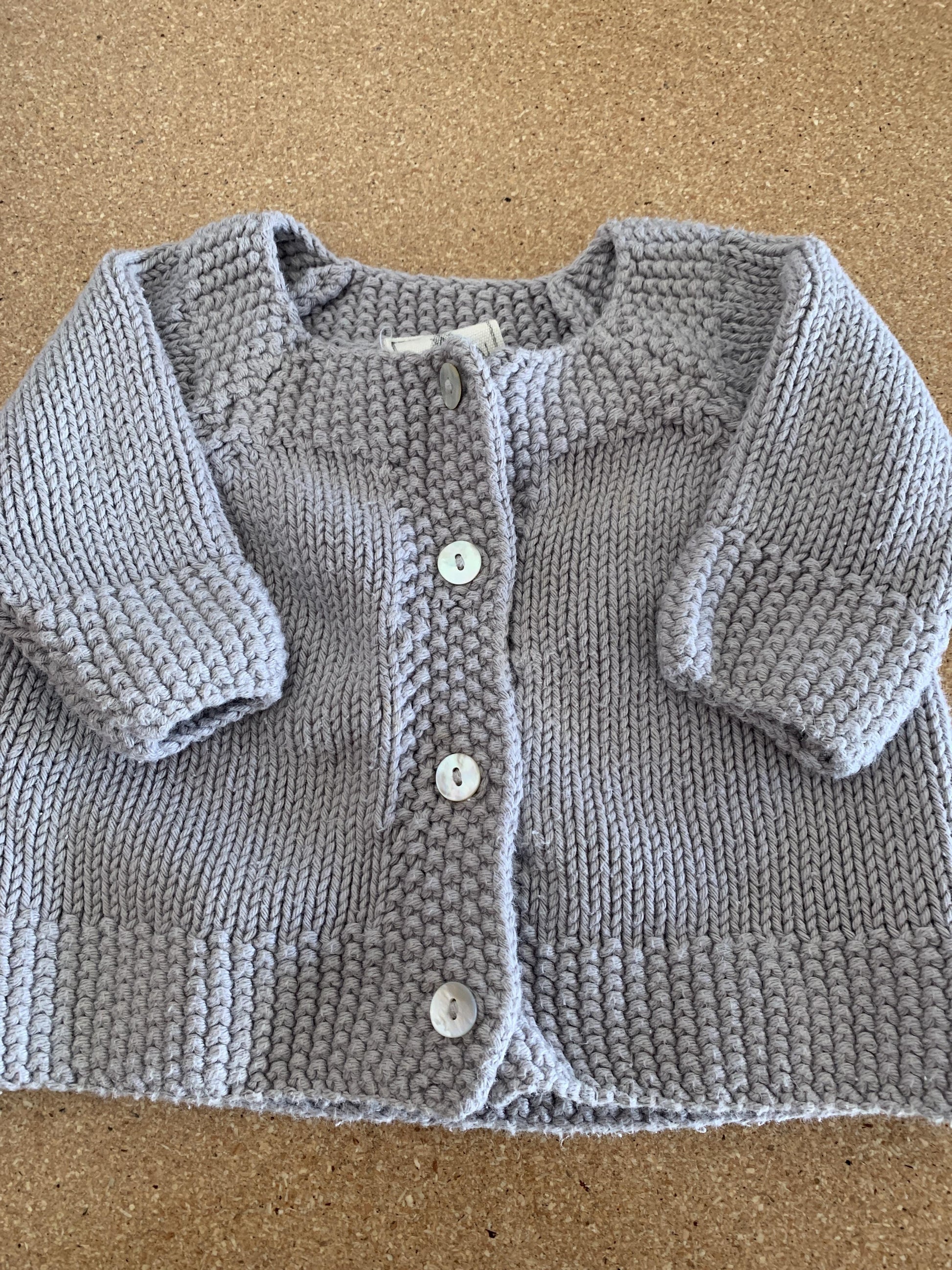 Boys Grey Sweater Size: 6 months Grey