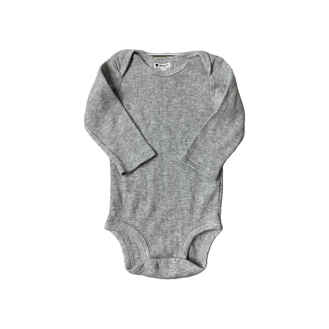 Carters Unisex Grey Onesie Size: 6-9 months Grey