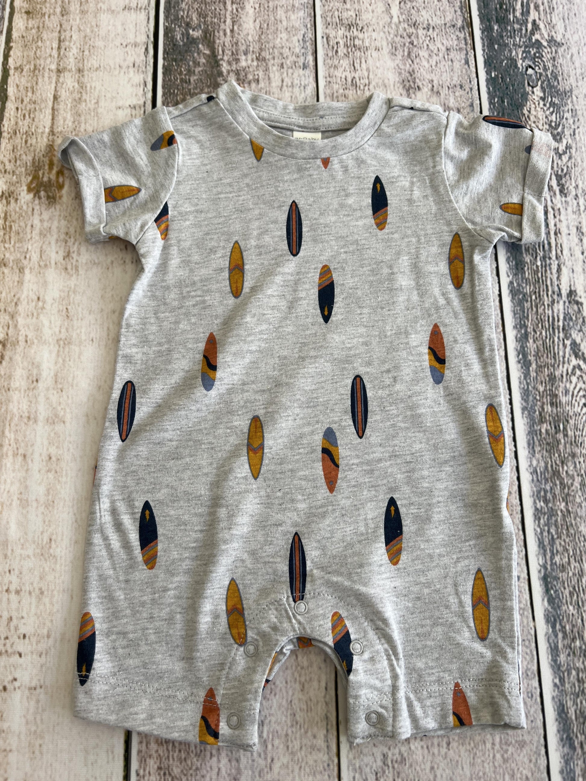 PL Baby Boys Grey Romper Size: 9 months Grey