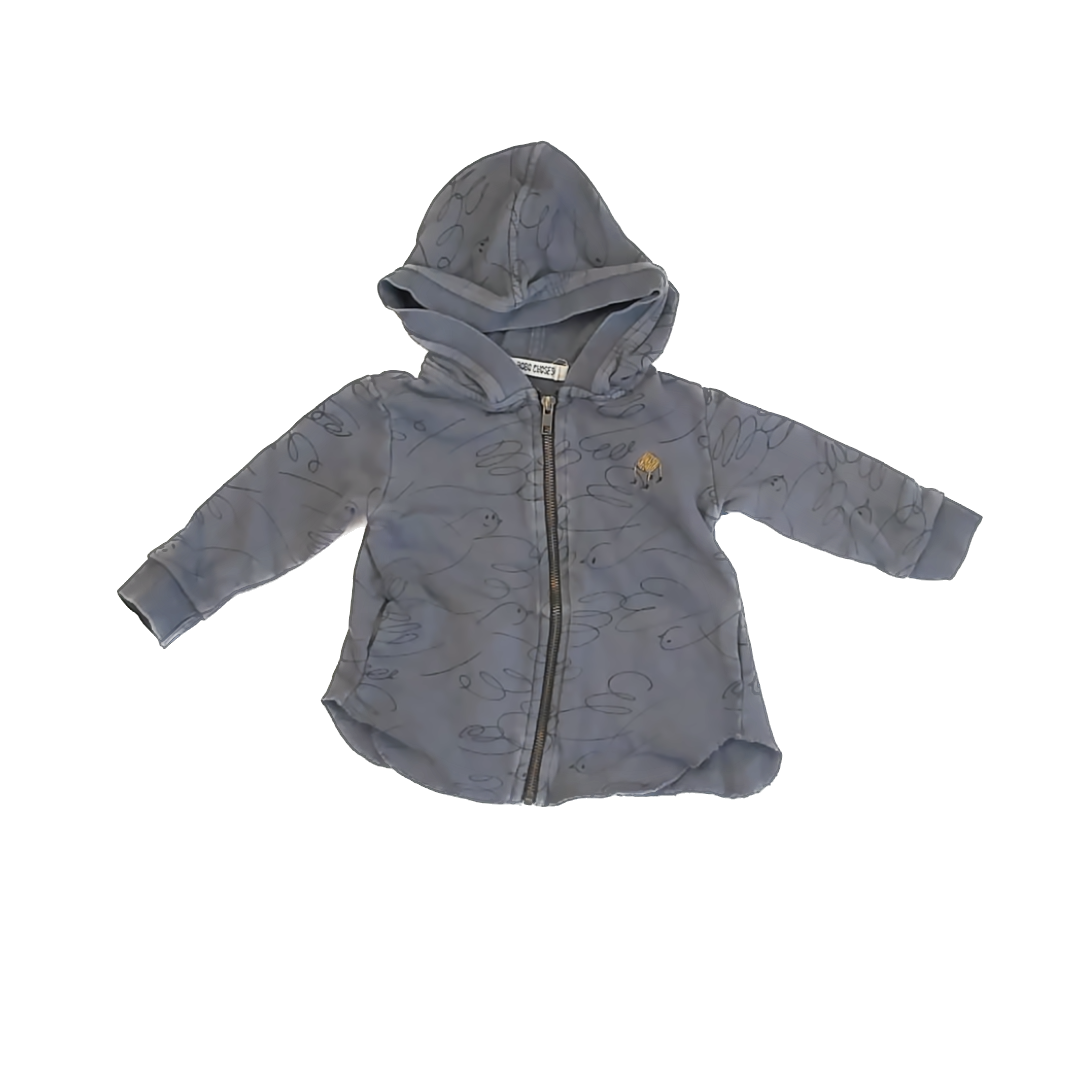 Bobo Choses Boys Grey Hoodie Size: 18-24 Months Grey
