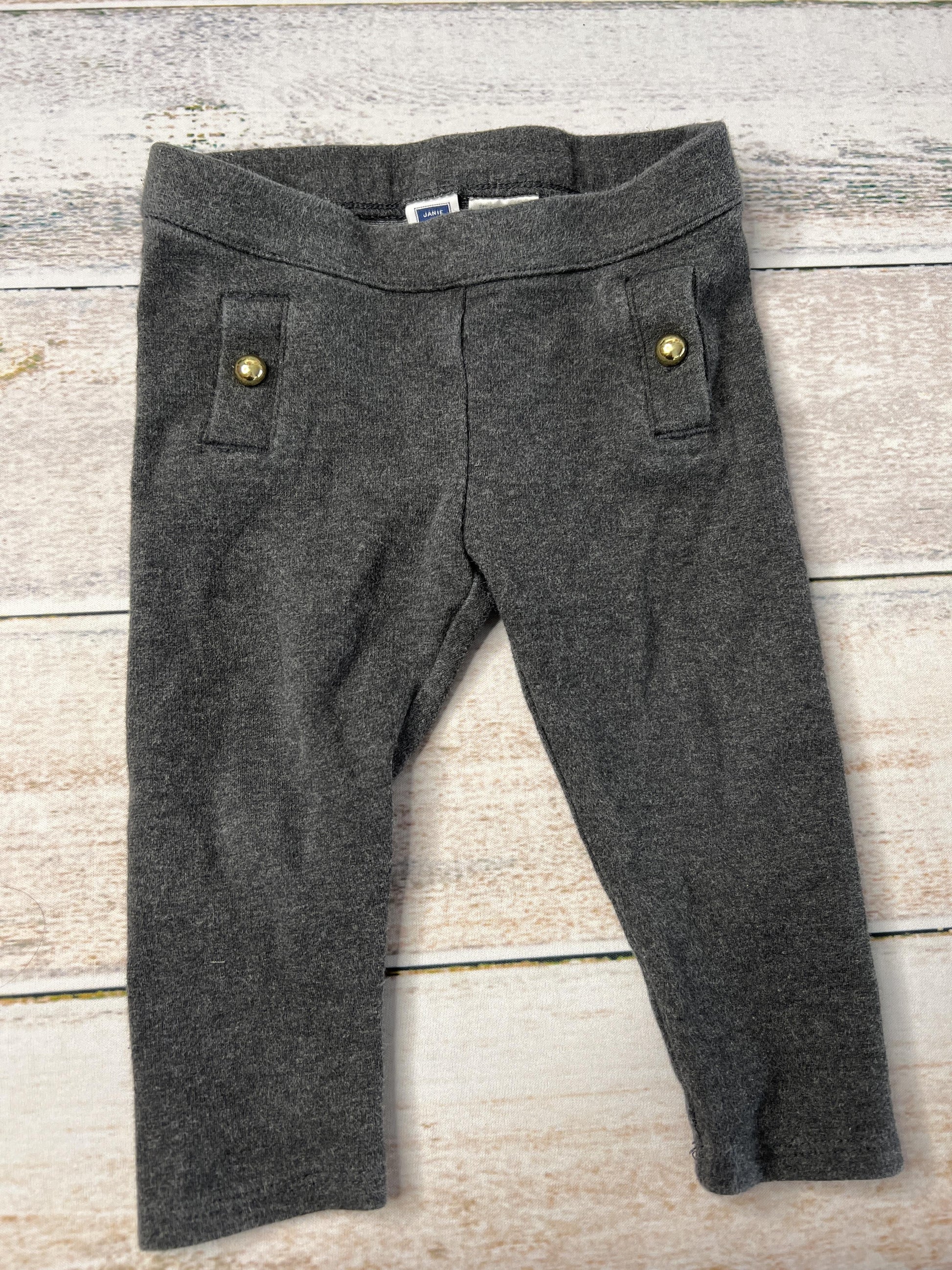 Janie and Jack Girls Grey Pants Size: 18 months Grey