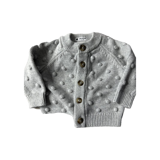 Cat & Jack Girls Grey Sweater Size: Newborn Grey